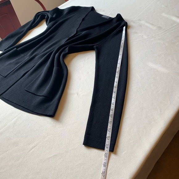 Vintage Liz Claiborne Collection black one button cardigan size S-M - Picture 12 of 12